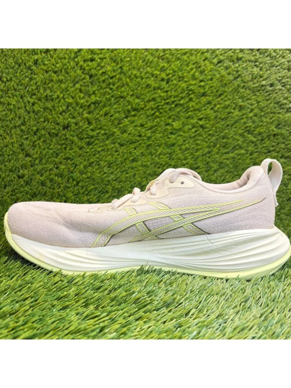 Asics Gel-Cumulus 27 Womens Size 11 Pink Beige Athletic Running Shoes Sneakers
